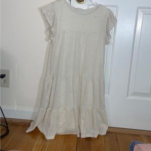 Smal Altar’d State White Confetti Dress